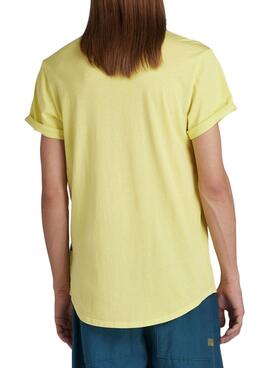 T-Shirt G-Star Lash Gelbe für Herren