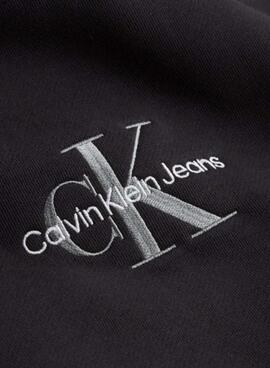 Sweatshirt Calvin Klein Logotipo Schwarz für Herren