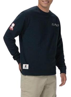 Sweatshirt El Pulpo Triple Icon Marineblau für Herren
