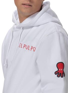 Sweatshirt El Pulpo Triple Icon Weiss für Herren