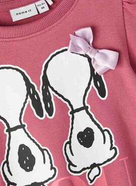 Sweatshirt Name It Snoopy Pinke für Mädchen
