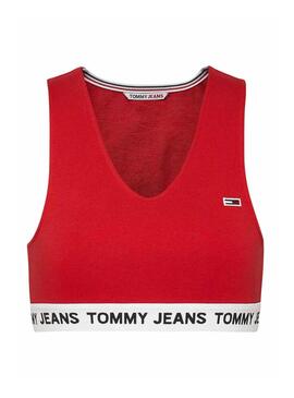 Top Tommy Jeans Super Crop Rot für Damen