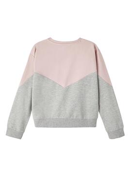 Sweatshirt Name It Farbblock Pink für Mädchen