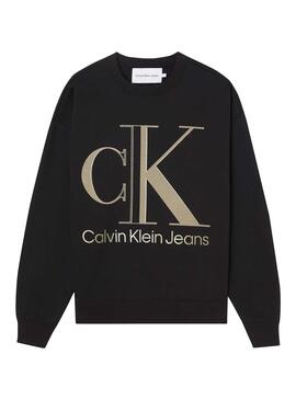 Sweatshirt Calvin Klein High Shine Schwarz für Herren