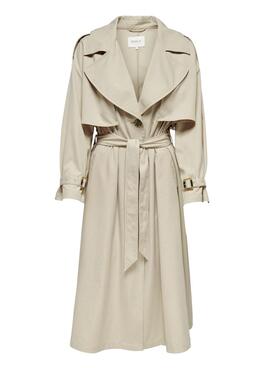 Trenchcoat Only Dina Wide Beige für Damen