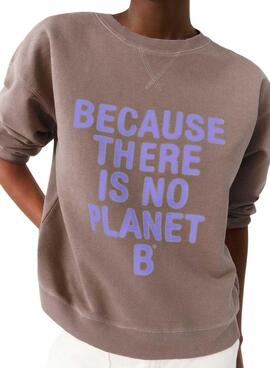 Sweatshirt Ecoalf New Because Braun für Damen