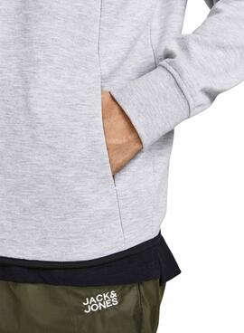 Sweatshirt Jack & Jones Reissverschluss Grau Herren