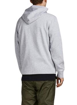 Sweatshirt Jack & Jones Reissverschluss Grau Herren