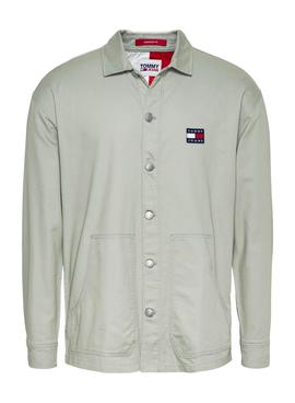 Überhemd Tommy Jeans Twisted Flag Grün Herren