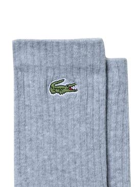 Pack 3 Socken Lacoste High Basics Grau