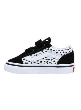 Sneakers Vans Old Skool Klettverschluss Schwarzs für Mini