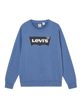 Sweatshirt Levis Standard Graphic Crew Blau Herren