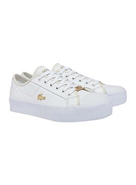 Sneakers Lacoste Zaine Plus Grand Weiss Damen