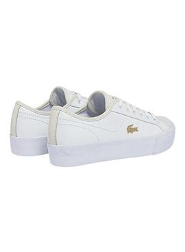 Sneakers Lacoste Zaine Plus Grand Weiss Damen