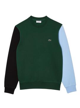 Sweatshirt Lacoste Colorblock Grün für Herren