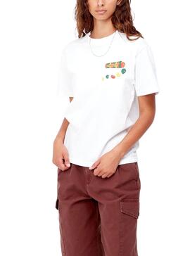 T-Shirt Carhartt Frolo Weiss für Damen