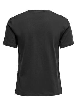 T-Shirt Only Kita Bedruckt Schmetterlinge Schwarz Damen