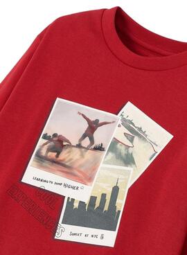 T-Shirt Mayoral Fotos Rot für Junge