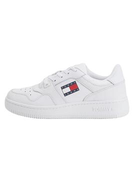 Sneakers Tommy Jeans Retro Bascket Weisss Damen