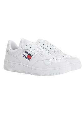 Sneakers Tommy Jeans Retro Bascket Weisss Damen
