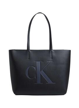 Shopper Calvin Klein Sculpted Schwarz für Damen