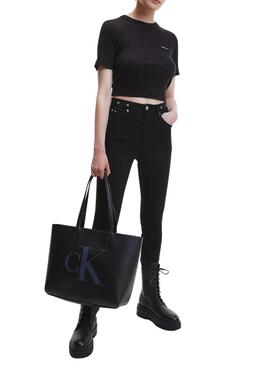 Shopper Calvin Klein Sculpted Schwarz für Damen