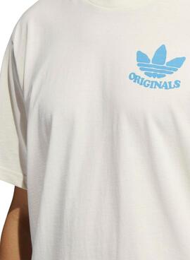 T-Shirt Adidas Happy Earth Weiss für Herren