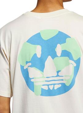 T-Shirt Adidas Happy Earth Weiss für Herren