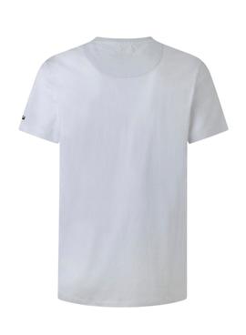 T-Shirt Pepe Jeans Truman Weiss für Herren