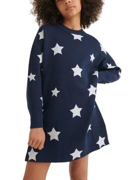 Kleid Mayoral Sterne Marineblau für Mädchen