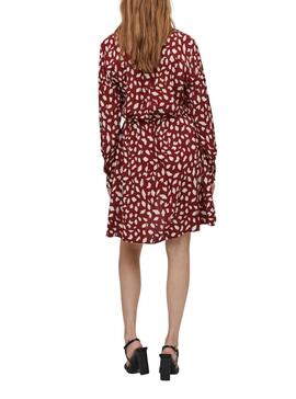 Kleid Vila Paya Printed Bordeaux für Damen