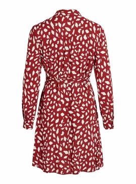 Kleid Vila Paya Printed Bordeaux für Damen