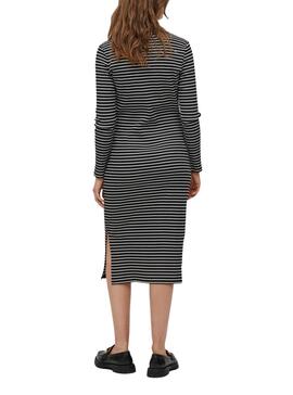 Kleid Vila Balu Bodycon Streifen Schwarz für Damen