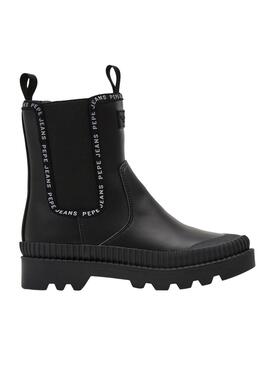 Stiefeletten Pepe Jeans Gum Chealse für Damen Schwarzs