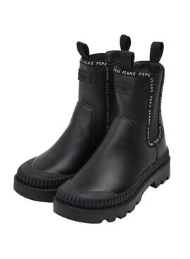 Stiefeletten Pepe Jeans Gum Chealse für Damen Schwarzs