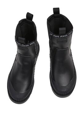 Stiefeletten Pepe Jeans Gum Chealse für Damen Schwarzs