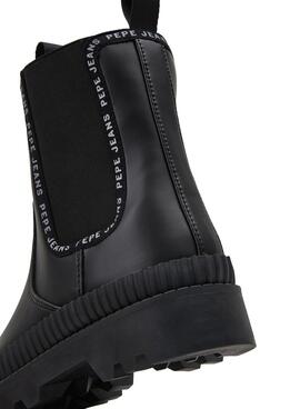 Stiefeletten Pepe Jeans Gum Chealse für Damen Schwarzs