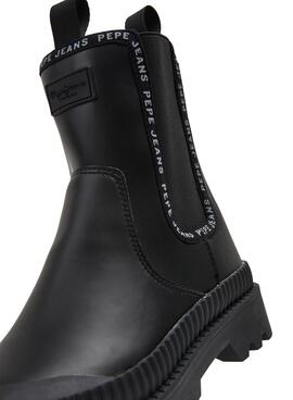 Stiefeletten Pepe Jeans Gum Chealse für Damen Schwarzs