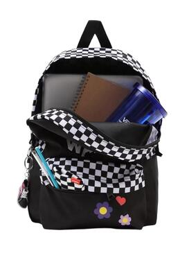 Rucksack Vans Lächeln für Mädchen Schwarz