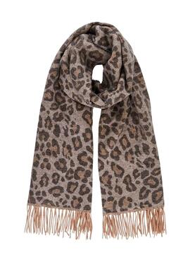 Schal Pieces Jira Animal Print Damen Toast