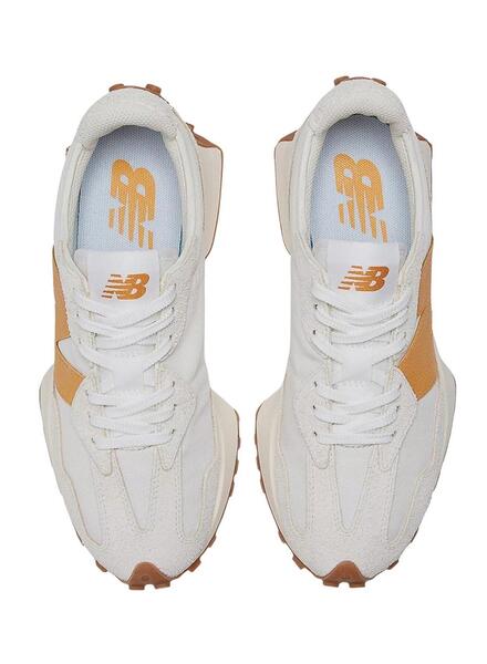 Sneakers New Balance 327 Weiss Grün für Damen