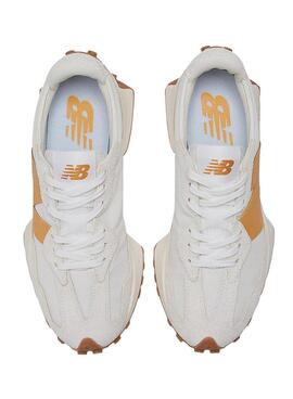Sneakers New Balance 327 Weiss Grün für Damen