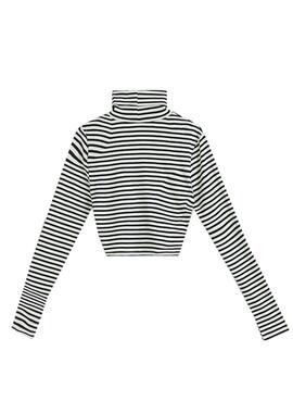 Pullover Levis Erker Printed von Streifen Damen Schwarz
