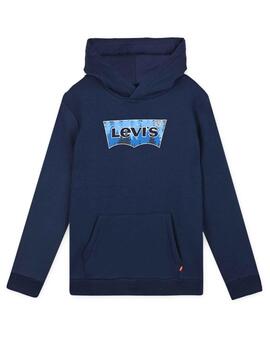 Sweatshirt Levis Batwing-Logo für Junge Marineblau