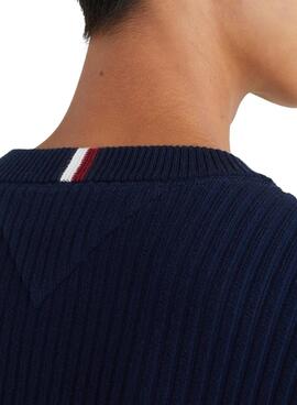 Pullover Tommy Hilfiger Bandera für Herren Marineblau