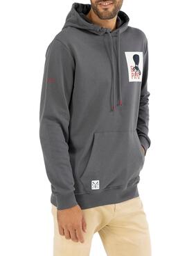 Sweatshirt El Pulpo Forest Patch für Herren Grau