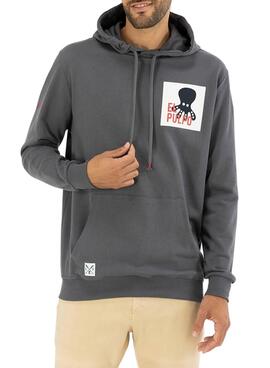 Sweatshirt El Pulpo Forest Patch für Herren Grau