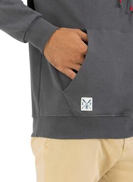 Sweatshirt El Pulpo Forest Patch für Herren Grau