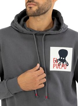 Sweatshirt El Pulpo Forest Patch für Herren Grau
