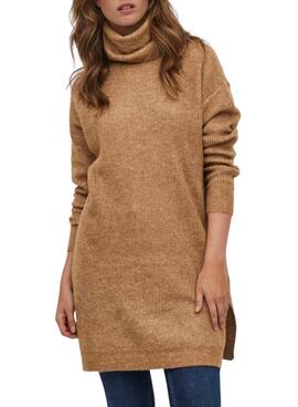 Pullover Vila Vicilia Long Damen Camel